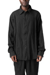 Andrea Ya'Aqov | AW26 - Cotton shirt, Black 26MCOB22