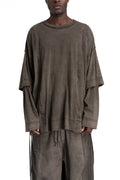 Andrea Ya'aqov | SS26 - Oversized double sleeve sweater, 26MOPW17T