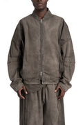 Andrea Ya'aqov | SS26 - Cotton sweat bomber, Smoked brown 26MPAK04T