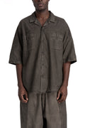 Andrea Ya'aqov | SS26 - Short sleeve shirt, Faded brown 26MWAG22T