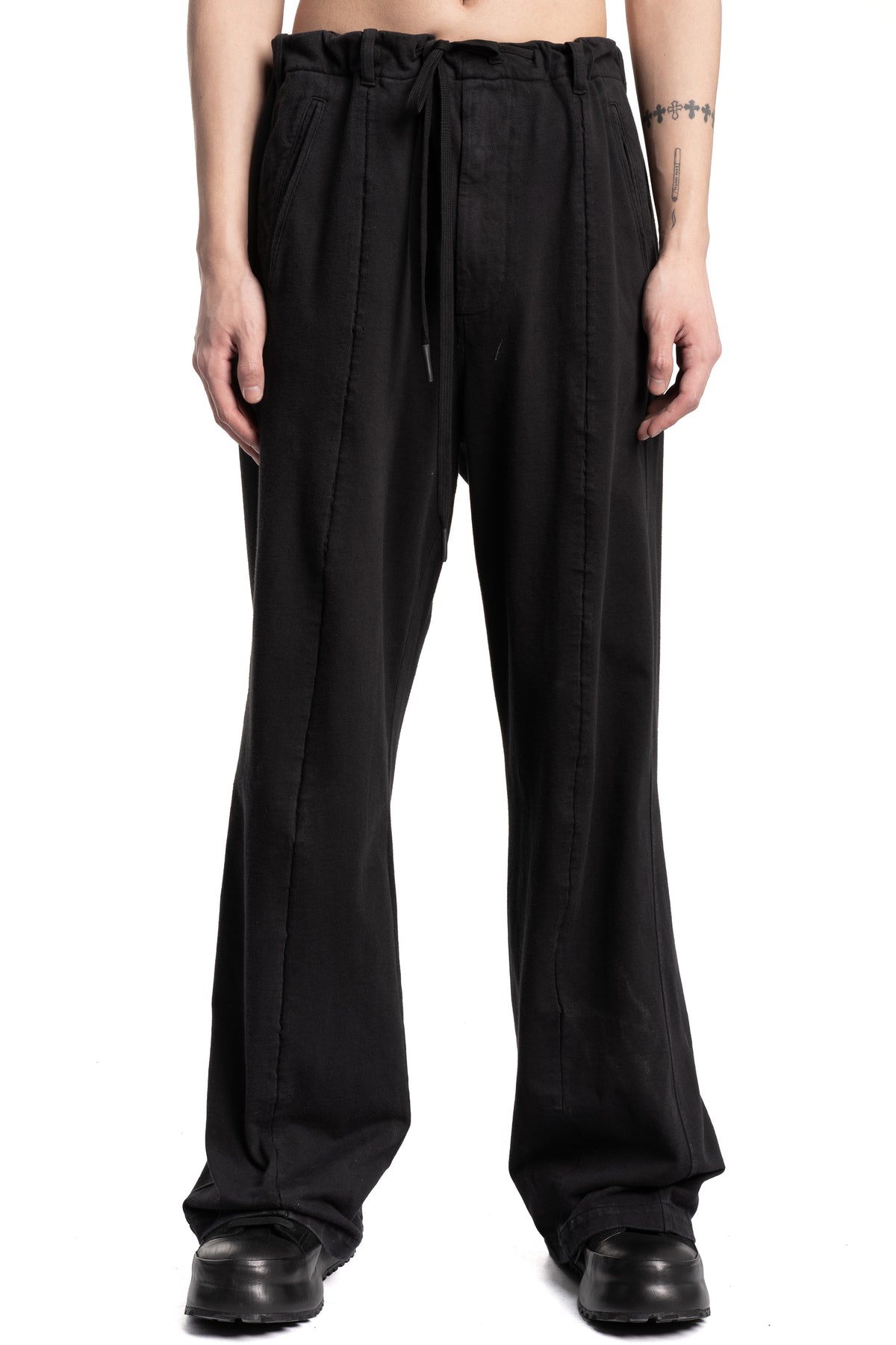 Andrea Ya'aqov | SS26 - Wide cotton jersey pants, 26MGOW11