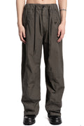 Andrea Ya'aqov | SS26 - Wide cotton poplin pants, Smoked brown 26MPAP24