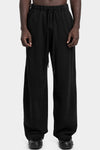 Andrea Yaaqov | AW25 - Wide sweatpants, Black 25MFED64