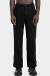 Blackmerle | AW25 - Wool blend Split trousers, Black 252-B02-007