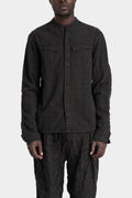 Blackmerle | Double sleeve field shirt ,Charcoal T01-014EX