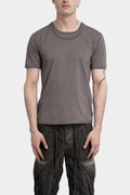 Blackmerle | SS25 - I01 Double neck tee, Gravel grey