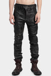 Botta-S | Paper effect distressed horse leather pants

