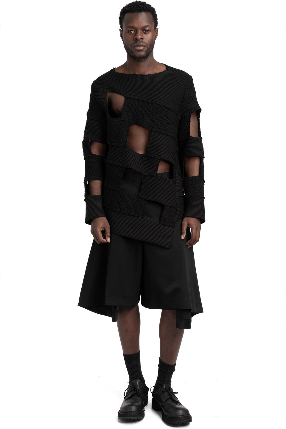 Cut-Out Knit Sweater