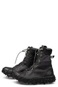 Culture of Brave | High top melt sole front zip sneakers, Coal MELH1W