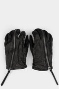 D-Hygen | AW25 - Leather zip gloves, ST108-0125A