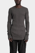 D.Hygen | AW25 - Ribbed long sleeve t-shirt, Dust ST101-1325A