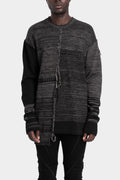 D.Hygen | AW25 - Unbalanced border knit pullover, ST103-0325A