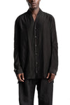 D.Hygen | SS26 - Silk Cotton Washer Shawl Collar Shirt, ST102-0426S
