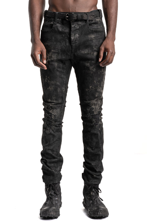 D.Hygen | SS26 - Garment-Dyed Stretch Denim Straight Slim Pants, ST107-0426S