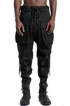 D.Hygen | SS26 - Stretch Denim Zip Adjustable Cargo Cropped Pants, ST107-0526S