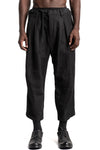 D.Hygen | SS26 - Patchwork Jacquard Tucked Wide Cropped Pants, ST107-1626S