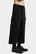 Structured cotton cropped trousers