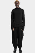 Structured cotton cropped trousers