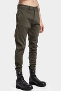 La Haine Inside Us | AW24 - Cotton twill skinny trousers, Military Green