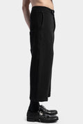 Structured cotton cropped trousers
