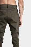 La Haine Inside Us | AW24 - Cotton twill skinny trousers, Military Green