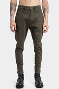 La Haine Inside Us | AW24 - Cotton twill skinny trousers, Military Green