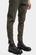 La Haine Inside Us | AW24 - Cotton twill skinny trousers, Military Green