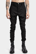 La Haine Inside Us | AW24 - Cotton twill skinny trousers, Black