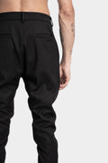 La Haine Inside Us | AW24 - Cotton twill skinny trousers, Black