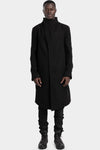 Incarnation | AW25 - Asymmetrical fly front high neck coat, 86-5450