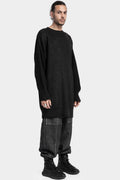 La Haine Inside Us | AW24 - Rib knitted front coated sweater