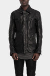 Incarnation | Hidden zip horse leather shirt jacket, 11-42007