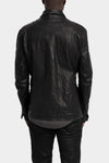 Incarnation | Hidden zip horse leather shirt jacket, 11-42007