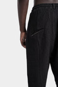 Marc Point | AW24 - Pleated Curved Legs Cropped Pants