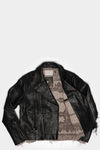 Leather biker jacket