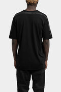 Stapled cotton t-shirt, Black