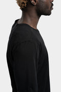 Staple spine detail t-shirt, Black