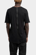 Staple spine detail t-shirt, Black