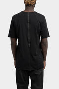 Staple spine detail t-shirt, Black