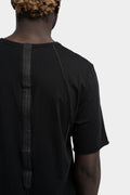 Staple spine detail t-shirt, Black