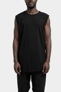 Staple spine sleeveless t-shirt, Black