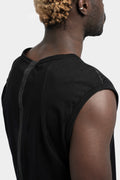 Staple spine sleeveless t-shirt, Black