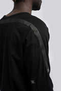 Stapled long sleeve t-shirt, Black