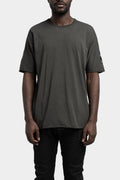 Stapled cotton t-shirt, Plomb