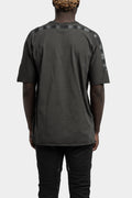 Stapled cotton t-shirt, Plomb