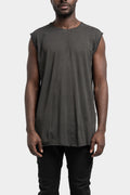 Staple spine sleeveless t-shirt, Plomb Grey