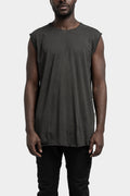 69 by Isaac Sellam | SS25 - Staple spine sleeveless t-shirt , Plomb