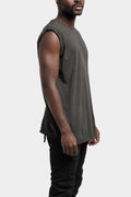 Staple spine sleeveless t-shirt, Plomb Grey