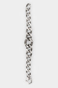 Large chain black diamond bracelet