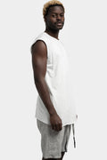 Staple spine sleeveless t-shirt, White